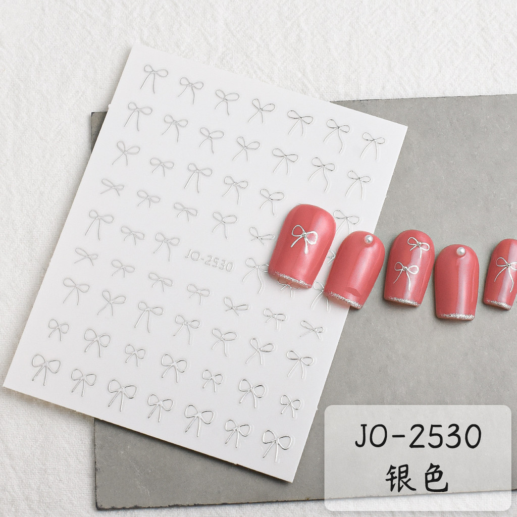 Sticker nơ mảnh miếng dán móng tay hot trend Hàn dán móng xinh xắn | BigBuy360 - bigbuy360.vn