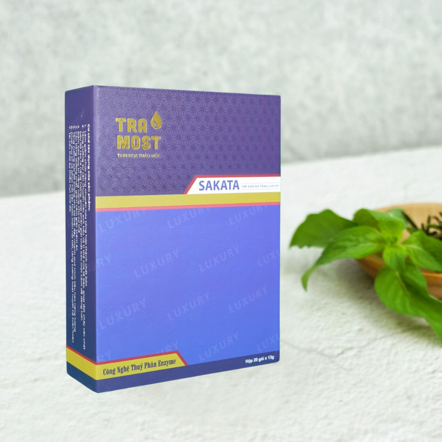 Trà thảo mộc giảm cân cấp tốc Sakata  giảm mỡ bụng , mỡ đùi, giảm cân sau sinh công nghệ nhât bản