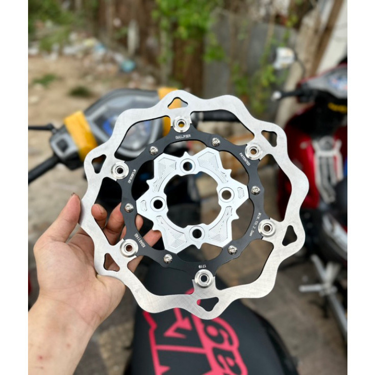 Đĩa 267mm, Đĩa KTM 260mm 4 lỗ tặng kèm lòng đĩa CNC đĩa 260mm Wave Dream Exciter Sirius