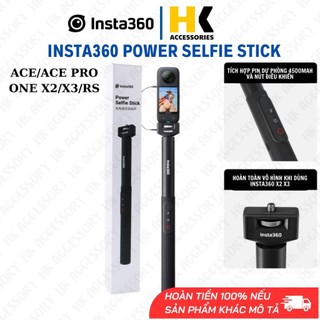 Gậy Sạc 4500mAh cho Insta360 One X4 X3 X2  Rs Ace Pro, tay cầm gậy tàng hình