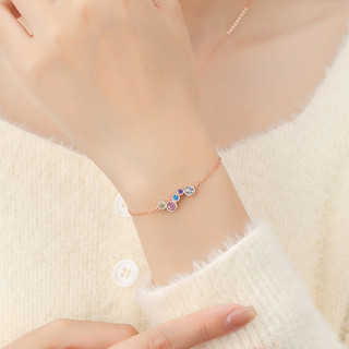 Cầu Vồng Sterling Bạc 925 Vòng Tay Nữ Thời Trang Phù Hợp Với Phong Cách Dopamine Zircon Vòng Tay Nhồi Bông Phong Cách Ngôi Sao Vòng Tay