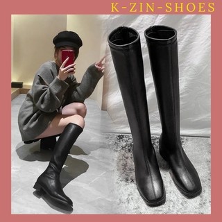 Boot đùi cao cổ đế bệt 2-3 phân. Bốt đùi cao cổ - Boot cao cổ - Bốt cao cổ - giày cao cổ Bốt Cao Cổ Nữ Ullzzang