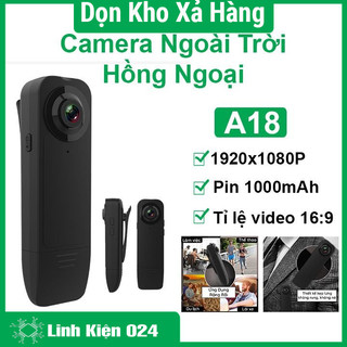 Camera không dây A18 full HD 1080p hồng ngoại quay ban đêm dung lượng pin 6-7 giờ