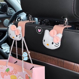 Car Hook Car Chair Back Seat Small Hook Cartoon Cute Car Rear Multi-Function Hidden Hook Kt Cat Trang trí xe hơi G6hu