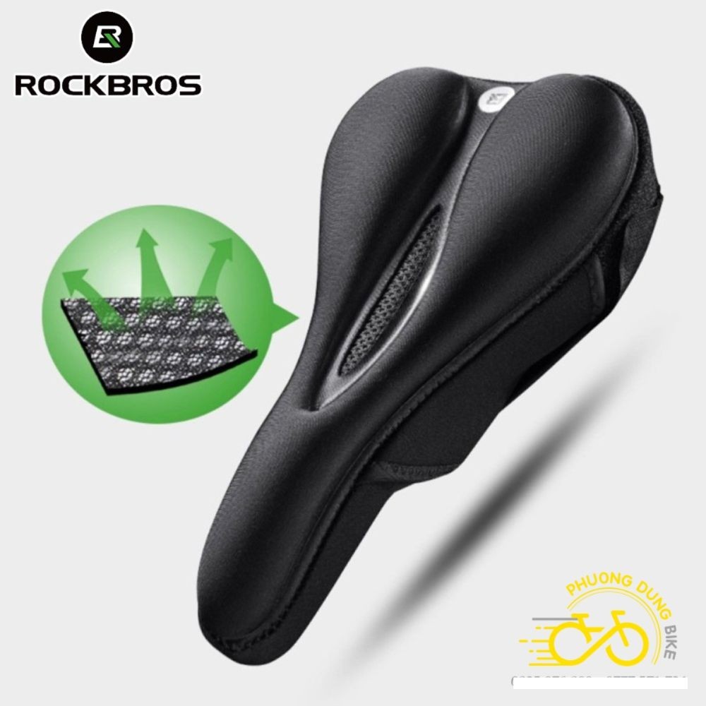 Nệm bọc yên xe đạp Silicon siêu mềm ROCKBROS