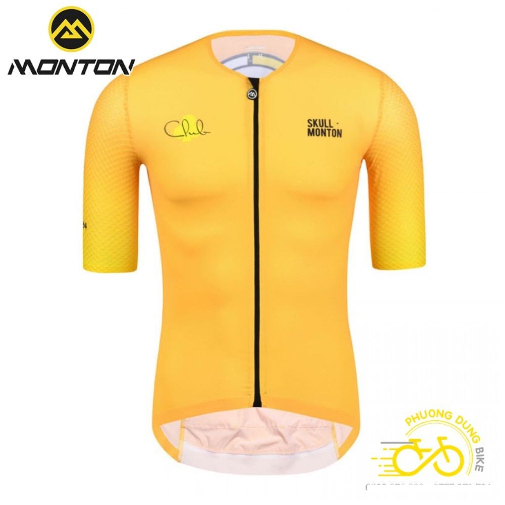 Áo thể thao nam đi xe đạp MONTON CLUB - MÀU VÀNG