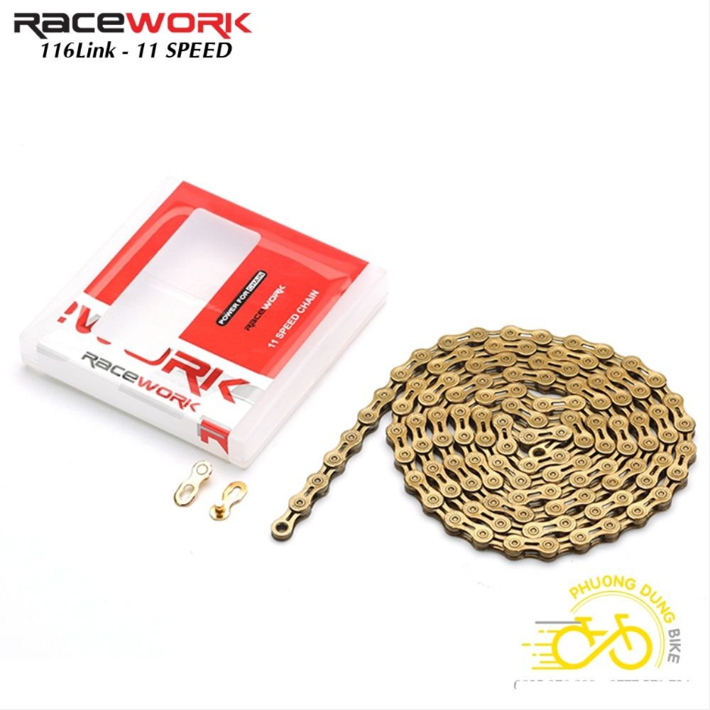 Xích sên bán rỗng xe đạp RACEWORK 11 Speed - Fullbox