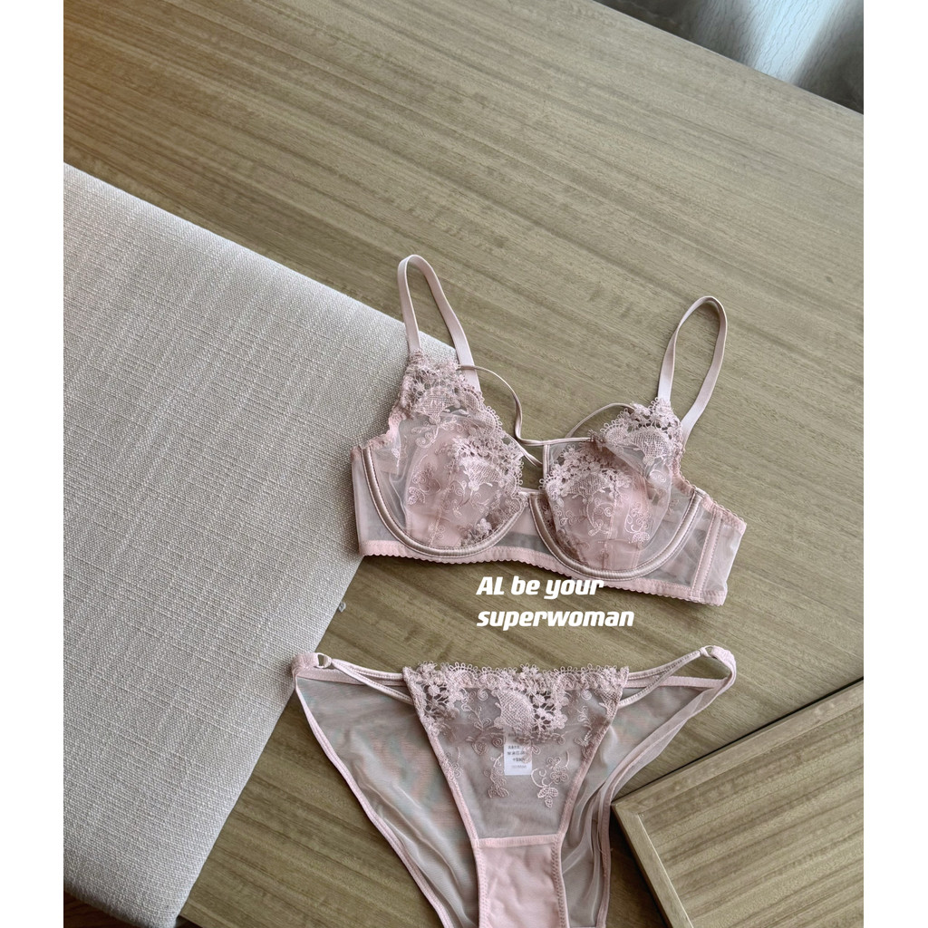 YIBEIKA Bộ áo ngực ren gợi cảm Đồ lót Áo ngực đẩy phong cách mỏng Áo ngực có thể điều chỉnh | BigBuy360 - bigbuy360.vn