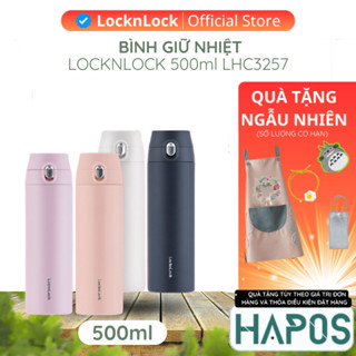 Bình giữ nhiệt nắp bật 500ml LocknLock siêu nhẹ Chính hãng giữ nhiệt lâu đến 24h LHC3257 - HAPOS MALL OFFICIAL