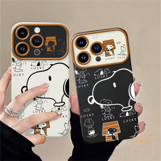 Ốp Lưng Cho Oppo A18 A38 A78 A58 4G A17 A17k A16 A5s A12 A9 A3S A54 A1K A77s A57 A52 A92 A31 A53 Reno 8T Nhiều Doodle Snoopy Khung Ống Kính Cửa Sổ Vỏ Điện Thoại TPU DGX