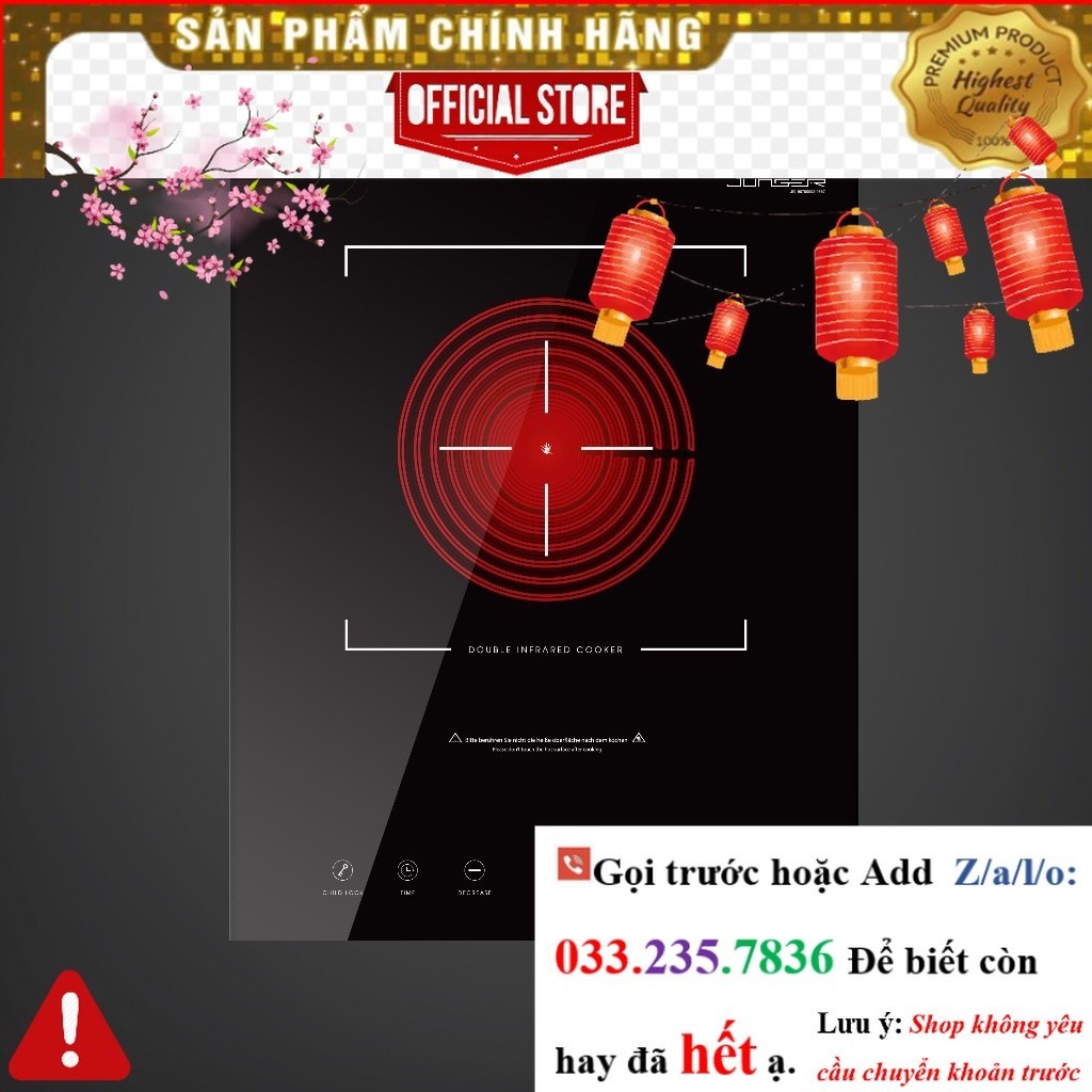 Bếp hồng ngoại đơn Junger MT-92 Công suất 2200W <nEw<