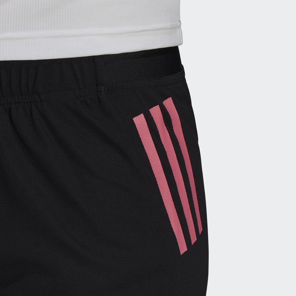 Adidas Tập luyện Quần Short Thể Thao 3 Sọc Dệt Kim Designed To Move Nữ Đen H45576