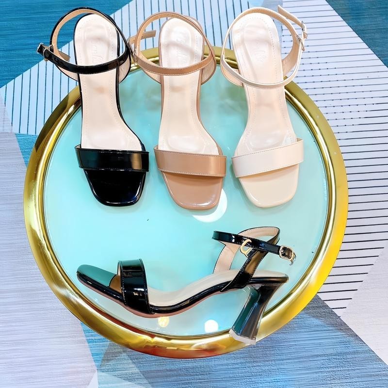 Giày Cao Gót Sandal Nữ đế vuông 5cm và 7cm - Giày Bánh Bèo mã Sandal68 Shoes DéP