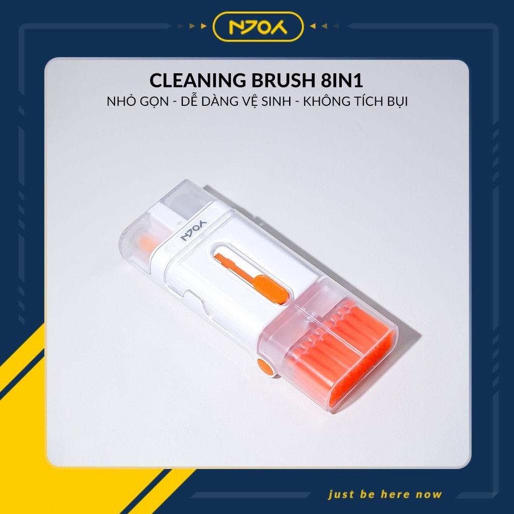 Bộ Dụng Cụ Vệ Sinh Bàn Phím Laptop Tai Nghe Airpods Macbook PC iPhone iPad 8 Trong 1 Đa Năng Nhỏ Gọn Njoyshop