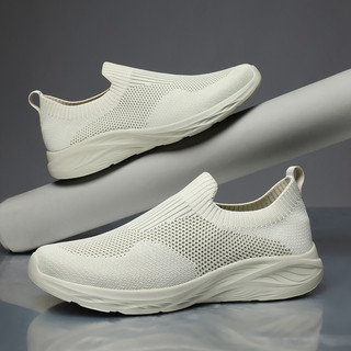 Giày xuyên biên giới size lớn nam bay đan giày nhẹ người lười slip-on giày vải size 39-48