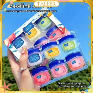 ✧Ready Stcok Oxya 6/4/1 Cái Bộ Son Dưỡng Môi Vaseline Dưỡng Ẩm Mềm Mịn Làm Pha Mờ Đường Môi Làm Dịu Lớp Biểu Bì Tẩy Tế Bào Chết Mặt Trời Môi Trang Điểm Môi Lâu Dài CAO HƠN