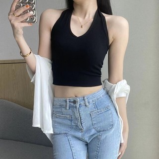 Hot girl dây camisole nữ mặc bên ngoài bên trong đẹp lưng áo vest có miếng lót ngực ống top pháp nhỏ camisole top