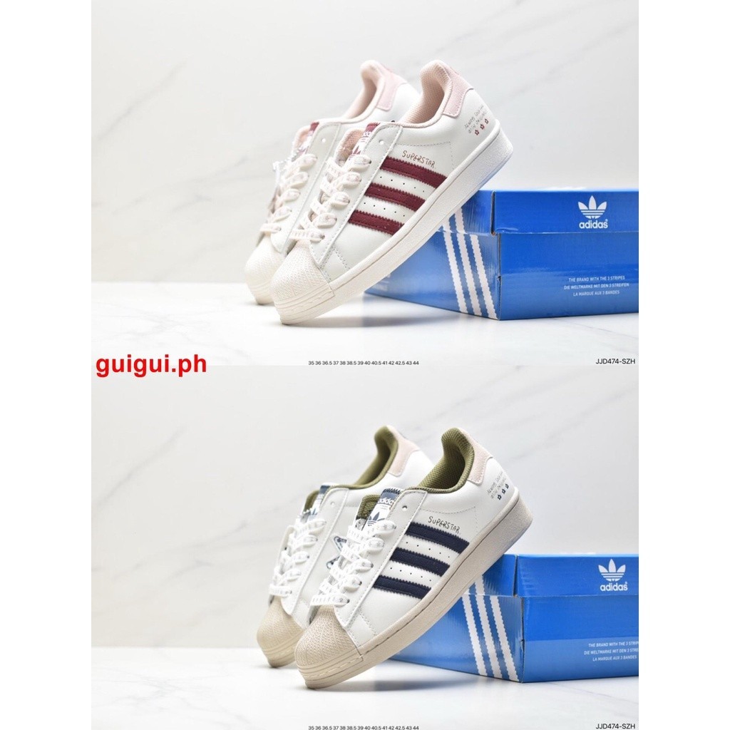 Giày thể thao nam Adidas Superstar ig3853 310p cổ thấp màu xanh lá cây / xanh thời trang nam nữ