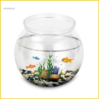 Hồ cá bằng nhựa trong suốt hình tròn dùng trang trí nhà ở