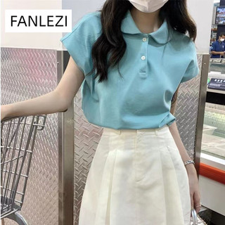 FANLEZI áo phông áo thun nữ croptop baby tee Xu hướng Thể thao Đơn giản xu hướng WTX2420EY1 9Z240301