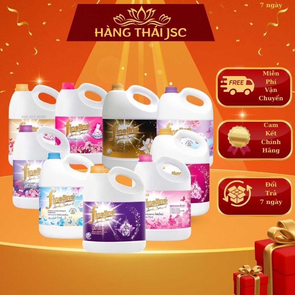 Nước Giặt Xả Fine Line Hàng Thái Chính Hãng (3000ml) .,