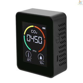   Máy đo Co2 nhanh Máy đo độ ẩm trắng Máy đo độ ẩm không khí Sản xuất Màn hình Co2 chất lượng không khí Máy kiểm tra chất lượng Carbon Dioxide 2 Máy đo nhiệt độ Carbon Độ ẩm 2 mét  ins  Ump 