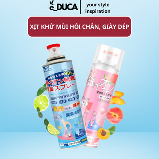 Xịt khử mùi hôi chân, xịt khử mùi giày dép nano bạc, xịt khử mùi hôi giày dép, xịt hôi chân, xịt giày nano - educa
