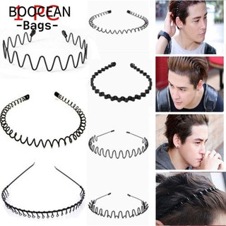 Boocean Black Head Hoop Bán chạy Công cụ tạo kiểu tóc phong cách Alice Băng đô gợn sóng