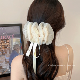 Hàn Quốc Cổ Tích Streamer Kẹp Tóc Nơ Ruy Băng Một Từ Kẹp Thời Trang Cô Gái Phụ Kiện Tóc