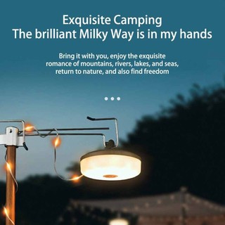 Outdoor Waterproof Portable Stowable String Light Camping String Lights