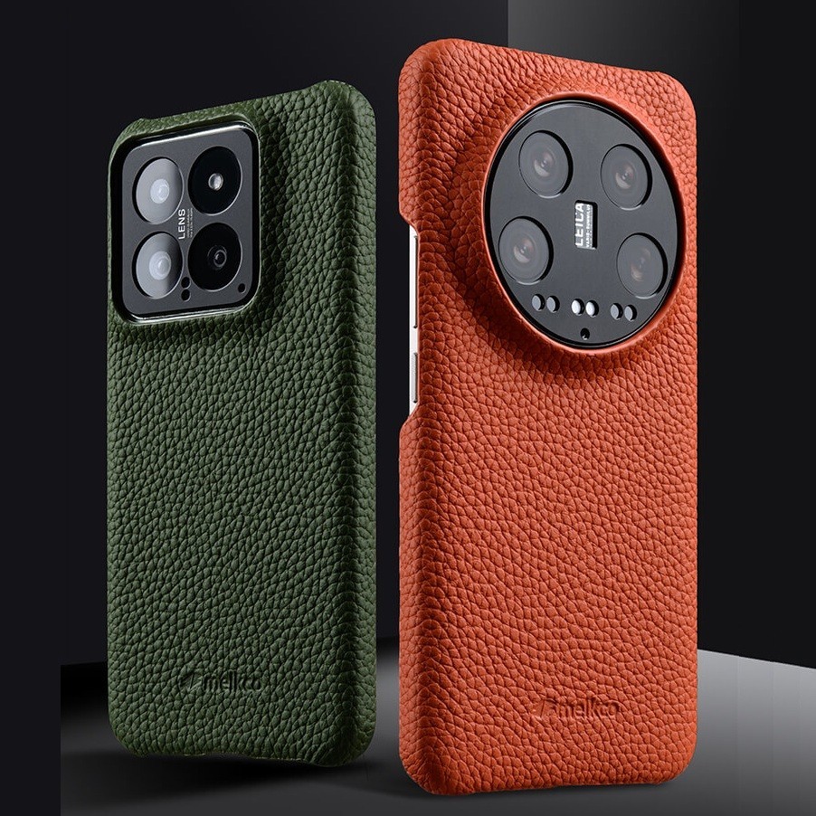 Ốp Da Bò Thật Melkco Cho Xiaomi Mi 14 Ultra Mi14 Pro Premium Business Microfiber Bên Trong Ốp điện t