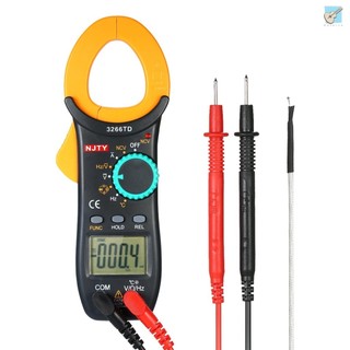 Đồng hồ kẹp kỹ thuật số njty 4000 đếm đồng hồ vạn năng phạm vi tự động với ncv kiểm tra điện áp ac / dc dòng điện ac di động đồng hồ vạn năng cầm tay lcd diaplay điện dung đo điện trở