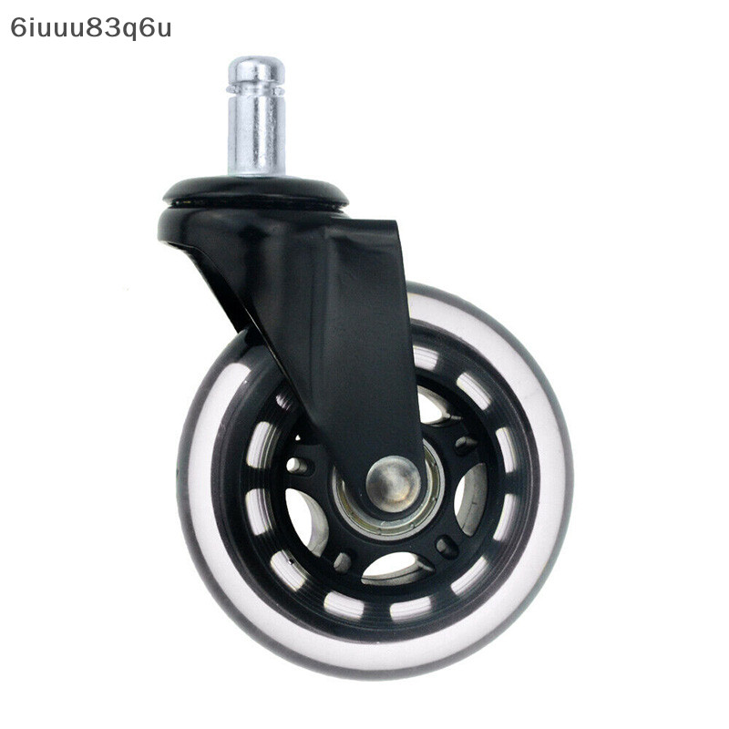 [6iuuu83q6u] 1 chiếc ghế văn phòng bánh xe bánh xe cao su xoay 3 inch Mới kkd