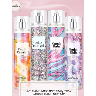 Xịt thơm toàn thân body mist 236ml ngọt ngào , dịu dàng