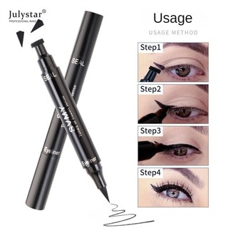 Bút kẻ mắt không thấm nước hai đầu Bút kẻ mắt mắt mèo có cánh JULYSTAR