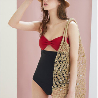 Đồ Bơi Nữ Một Mảnh Bikini ins Phong Cách Ngực Nhỏ Tập Hợp Để Che Thịt Slim-Fit Sling Bảo Thủ Gợi Cảm
