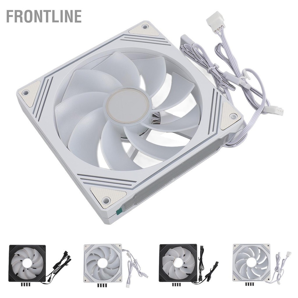 Frontline ARGB Khung Xe Quạt 140x140x25mm Đồng Bộ Ánh Sáng Yên Tĩnh Tản Nhiệt Làm Mát cho CPU PC Case