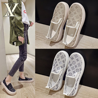 Xh Thoáng Khí Lưới Ren Thời Trang Phù Hợp Với Đế Dày Thể Thao Thông Thường Giày Nữ