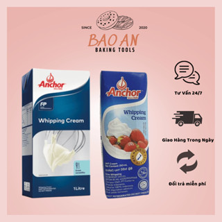 Whipping cream, kem sữa tươi tiệt trùng Anchor