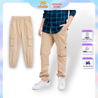 Quần Jogger Bé Trai ARDILLA Thiết Kế Túi Hộp Hai Bên, Chất Liệu Kaki Cao Cấp Cho Bé Từ 6-17 Tuổi 3400/3408/3409