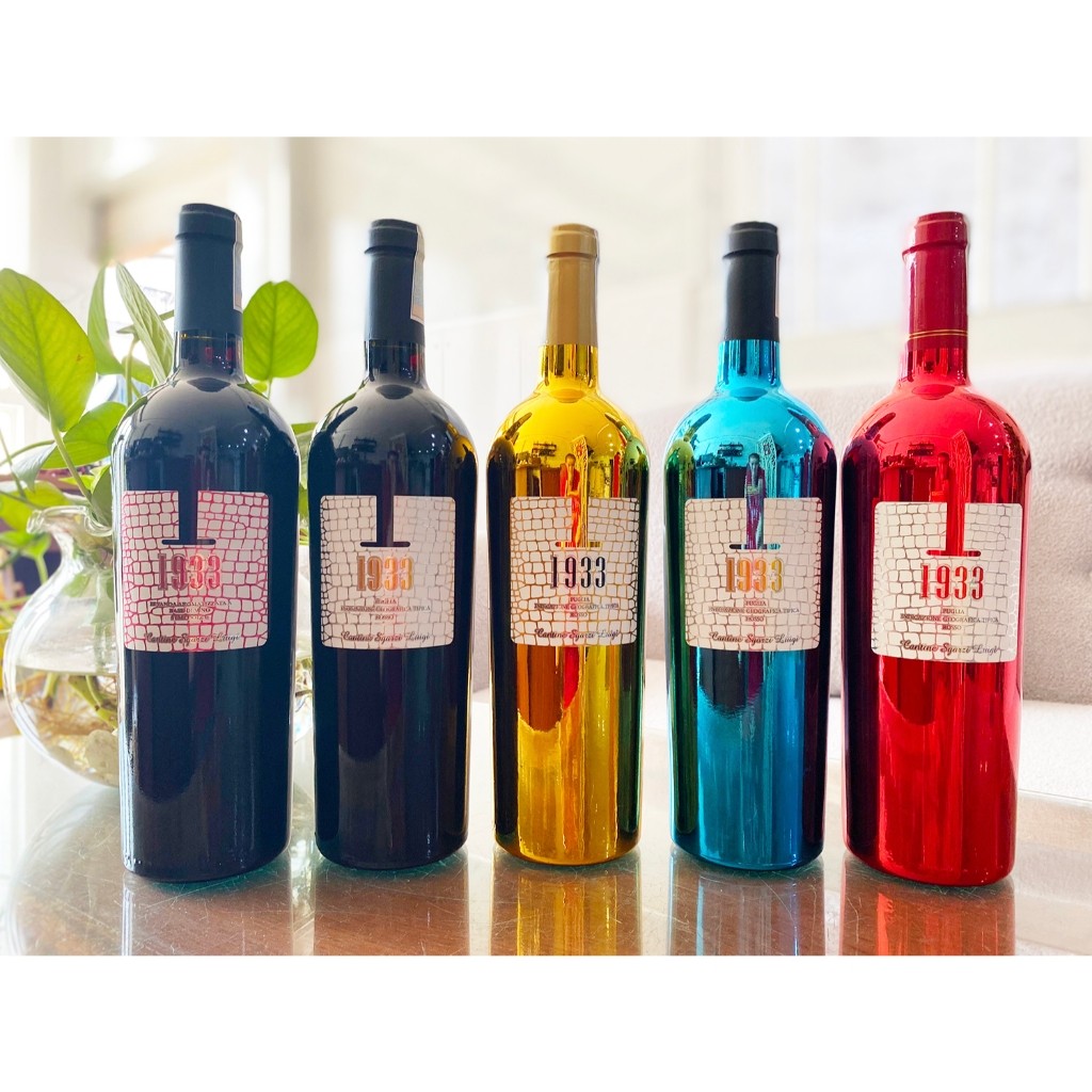 Combo 5 chai rượu vang Ý 1933 nhập khẩu