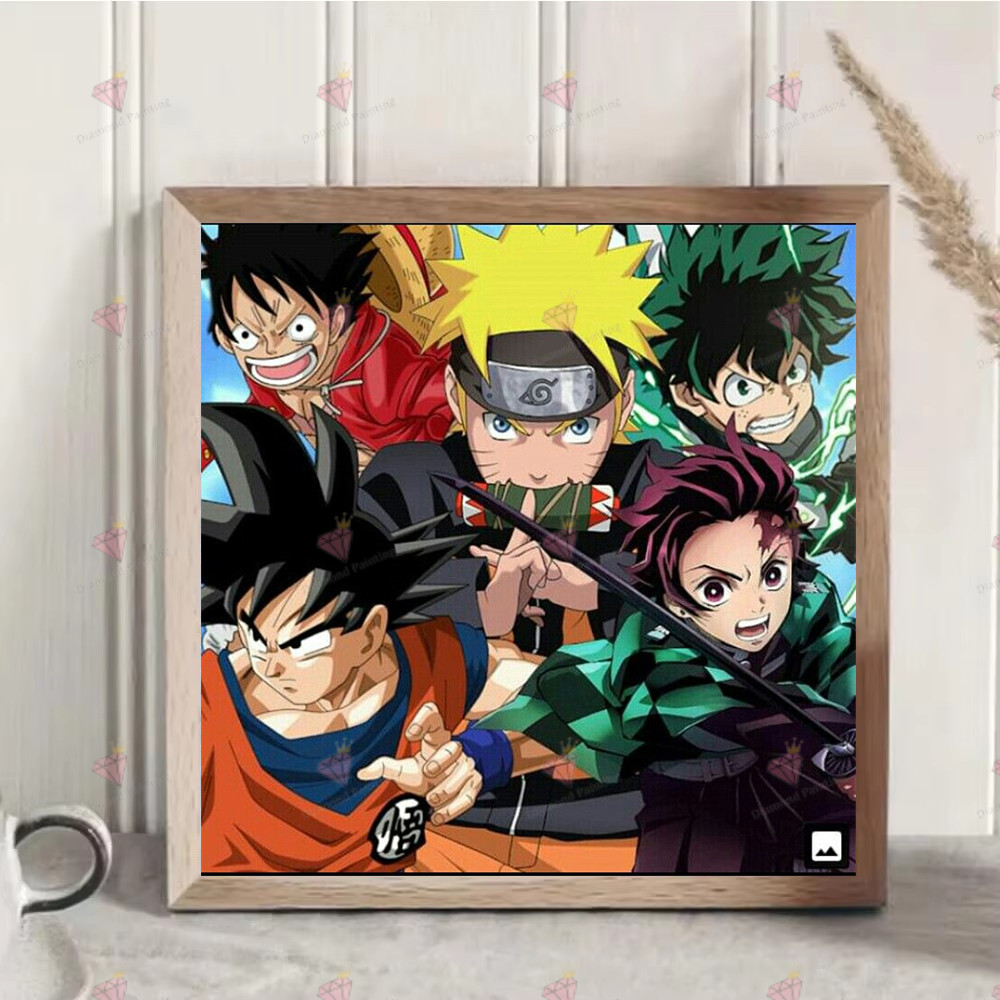 Một Bộ Anime Genshin Tác Động Họa Tiết Kim Cương Bộ Tranh, DIY 5D Tranh Gắn Đá Khảm Tranh Canvas Làm