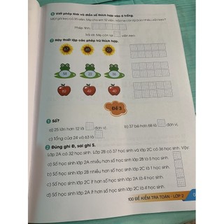 Sách - 100 đề kiểm tra Toán lớp 2