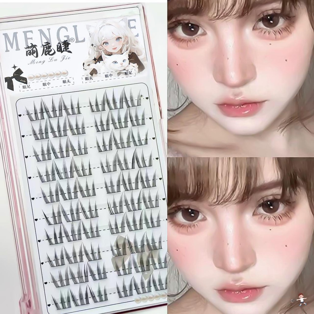 Cụm mi truyện tranh phân đoạn mi cá nhân 5-12mm