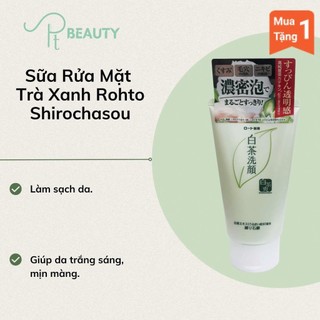 [Mẫu Mới] Sữa Rửa Mặt Trà Xanh Rohto Shirochasou