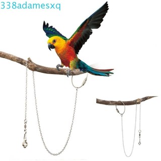 Adamesxqb Vẹt Chân Nhẫn Inox 1 Chiếc Cockatiel Ngoài Trời Bồ Câu Có Khóa Xoay Chim Đứng Mắt Cá Chân