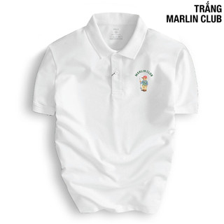 Áo thun polo marlin club nam vải cá sấu cổ bẻ basic icy co dãn 4 chiều