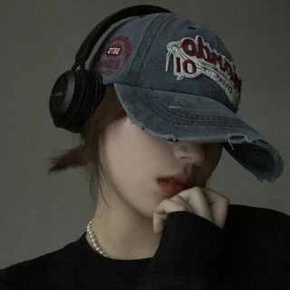 Vintage Đau Khổ Rửa Mũ Bóng Chày Chữ Thêu Denim Nữ Đạt Đỉnh Mũ Du Lịch Ngoài Trời Thường Ngày Nữ Mũ Chống Nắng