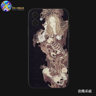 Cô Gái Tóc Vàng Kỳ Lạ Giáng Sinh Nghệ Thuật Sinh Viên Ukiyo-e Ốp Lưng Điện Thoại Thích Hợp Cho iphoneXR / 7P / 15 Silicon Lỏng Bao Gồm Tất Cả Vỏ Bảo Vệ Điện Thoại Redmi IIDO