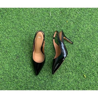 Giày BOSS mũi nhọn, quai sau, gót nhỏ 7cm